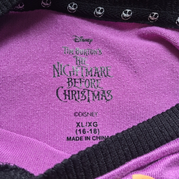 Disney Tim Burton Nightmare Before Christmas Scream Queen Nightgown XL - Picture 3 of 6